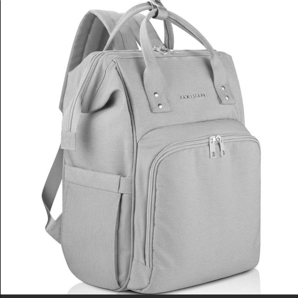 AMILLIARDI Grey diaper backpack NWT